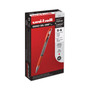 uniball Signo GRIP Gel Pen, Stick, Medium 0.7 mm, Red Ink, Silver/Red Barrel, Dozen (UBC65452) View Product Image