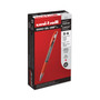 uniball Signo GRIP Gel Pen, Stick, Medium 0.7 mm, Red Ink, Clear/Red/Silver Barrel, Dozen