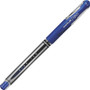 uniball Signo GRIP Gel Pen, Stick, Medium 0.7 mm, Blue Ink, Clear/Blue/Silver Barrel, Dozen