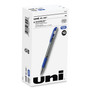 uniball Signo GRIP Gel Pen, Stick, Medium 0.7 mm, Blue Ink, Silver/Blue Barrel, Dozen (UBC65451) View Product Image