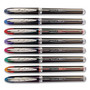 uniball VISION ELITE Roller Ball Pen, Stick, Micro 0.5 mm, Assorted Ink Colors, Black Barrel (UBC58092PP) View Product Image