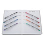 uniball VISION ELITE Roller Ball Pen, Stick, Micro 0.5 mm, Assorted Ink Colors, Black Barrel (UBC58092PP) View Product Image