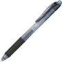Pentel EnerGel-X Gel Pen, Retractable, Fine 0.5 mm, Black Ink, Clear/Black Barrel, Dozen