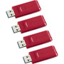 Verbatim Store 'n' Go USB Flash Drives - 16 GB - USB 2.0 - Red - Lifetime Warranty