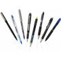 uniball ONYX Rollerball Pen, Stick, Fine 0.7 mm, Black Ink, Black Barrel, Dozen