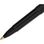 uniball ONYX Rollerball Pen, Stick, Fine 0.7 mm, Black Ink, Black Barrel, Dozen