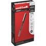 uniball VISION Roller Ball Pen, Stick, Micro 0.5 mm, Red Ink, Gray/Red Barrel, Dozen (UBC60117) View Product Image