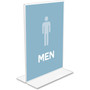 deflecto Classic Image Double-Sided Sign Holder, 5 x 7 Insert, Clear (DEF69101) View Product Image