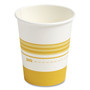 Perk Paper Hot Cups, 16 oz, White/Orange, 50/Pack View Product Image