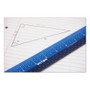 Victor Easy Read Stainless Steel Ruler, Standard/Metric, 18".25 Long, Blue (VCTEZ18SBL) View Product Image