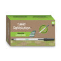 BIC Ecolutions Round Stic Ballpoint Pen Value Pack, Stick, Medium 1 mm, Black Ink, Clear Barrel, 50/Pack