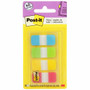 Post-it Easy Dispenser Tabs - 40 Tab(s) - 0.63" Tab Width - Self-adhesive - Yellow, Red, Green, Blue Tab(s)