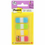Post-it Easy Dispenser Tabs - 40 Tab(s) - 0.63" Tab Width - Self-adhesive - Yellow, Red, Green, Blue Tab(s)