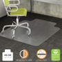 deflecto DuraMat Moderate Use Chair Mat for Low Pile Carpet, 45 x 53, Wide Lipped, Clear
