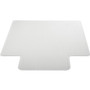 deflecto DuraMat Moderate Use Chair Mat for Low Pile Carpet, 45 x 53, Wide Lipped, Clear