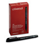 Universal Pen-Style Permanent Marker, Fine Bullet Tip, Black, Dozen