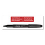 Universal Pen-Style Permanent Marker, Fine Bullet Tip, Black, Dozen