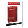 Universal Pen-Style Permanent Marker, Fine Bullet Tip, Black, Dozen (UNV07071) View Product Image