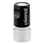 Universal Round Message Stamp, SMILEY FACE, Pre-Inked/Re-Inkable, Red (UNV10080) View Product Image