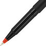 uniball Roller Ball Pen, Stick, Extra-Fine 0.5 mm, Red Ink, Black/Red Barrel, Dozen (UBC60152) View Product Image