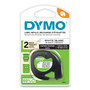 DYMO LetraTag Paper Label Tape Cassettes, 0.5" x 13 ft, White, 2/Pack (DYM10697) View Product Image