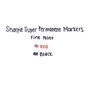 Sharpie Super Permanent Marker, Fine Bullet Tip, Red, Dozen