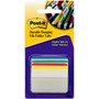 Post-it Durable Tabs - Write-on Tab(s) - 1.50" Tab Height x 2" Tab Width - Blue, Green, Red, Yellow Tab(s) - Repositionable