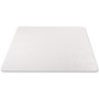 deflecto EconoMat Occasional Use Chair Mat, Low Pile Carpet, Flat, 46 x 60, Rectangle, Clear