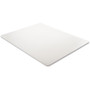 deflecto EconoMat Occasional Use Chair Mat, Low Pile Carpet, Flat, 46 x 60, Rectangle, Clear