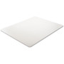 deflecto EconoMat Occasional Use Chair Mat, Low Pile Carpet, Flat, 46 x 60, Rectangle, Clear