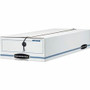 Bankers Box Liberty Check and Form Boxes - Internal Dimensions: 10.75" Width x 23.25" Depth x 4.63" Height - External Dimensions: 11" Width x 24" Depth x 5" Height - String/Button Tie Closure - Light Duty - Stackable