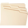 Smead Reinforced Tab Manila File Folders, 1/3-Cut Tabs: Assorted, Letter Size, 0.75" Expansion, 11-pt Manila, 100/Box
