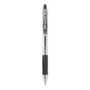 Pilot EasyTouch Ballpoint Pen, Retractable, Medium 1 mm, Black Ink, Clear Barrel, Dozen