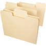 Smead SuperTab Top Tab File Folders, 1/3-Cut Tabs: Assorted, Letter Size, 0.75" Expansion, 14-pt Manila, 50/Box