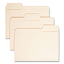 Smead SuperTab Top Tab File Folders, 1/3-Cut Tabs: Assorted, Letter Size, 0.75" Expansion, 14-pt Manila, 50/Box