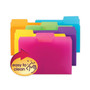 Smead SuperTab Top Tab File Folders, 1/3-Cut Tabs: Assorted, Letter Size, 0.75" Expansion, Polypropylene, 18/Pack