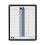 Quartet Employee In/Out Board, 11 x 14, Porcelain White/Gray Surface, Black Plastic Frame (QRT750) View Product Image