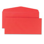 Quality Park Colored Envelope, #10, Commercial Flap, Gummed Closure, 4.13 x 9.5, Red, 25/Pack