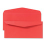Quality Park Colored Envelope, #10, Commercial Flap, Gummed Closure, 4.13 x 9.5, Red, 25/Pack