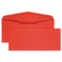 Quality Park Colored Envelope, #10, Commercial Flap, Gummed Closure, 4.13 x 9.5, Red, 25/Pack