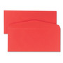 Quality Park Colored Envelope, #10, Commercial Flap, Gummed Closure, 4.13 x 9.5, Red, 25/Pack