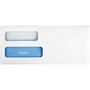 Quality Park Double Window Redi-Seal Security-Tinted Envelope, #10, Commercial Flap, Redi-Seal Adhesive Closure, 4.13 x 9.5, White, 500/BX