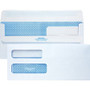 Quality Park No. 10 Double Window Security Tint Business Envelopes with Self-Seal Closure - Security - #10 - 4 1/8" Width x 9 1/2" Length - 24 lb - Gummed