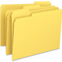 Smead Colored File Folders, 1/3-Cut Tabs: Assorted, Letter Size, 0.75" Expansion, Yellow, 100/Box