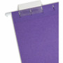Smead Colored Hanging File Folders with 1/5 Cut Tabs, Letter Size, 1/5-Cut Tabs, Purple, 25/Box