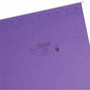 Smead Colored Hanging File Folders with 1/5 Cut Tabs, Letter Size, 1/5-Cut Tabs, Purple, 25/Box