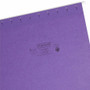 Smead Colored Hanging File Folders with 1/5 Cut Tabs, Letter Size, 1/5-Cut Tabs, Purple, 25/Box
