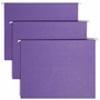 Smead Colored Hanging File Folders with 1/5 Cut Tabs, Letter Size, 1/5-Cut Tabs, Purple, 25/Box