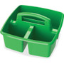 Storex Small Art Caddies, 3 Sections, 9.25" x 9.25" x 5.25", Assorted Colors, 5/Pack (STX00941U06C) View Product Image