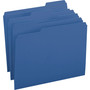 Smead Colored File Folders, 1/3-Cut Tabs: Assorted, Letter Size, 0.75" Expansion, Navy Blue, 100/Box
